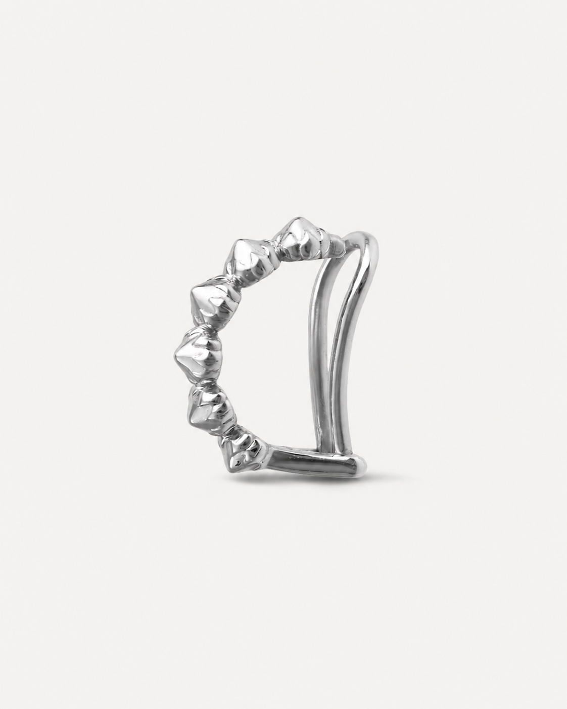 Piercing Protea em Ouro  Branco 18k