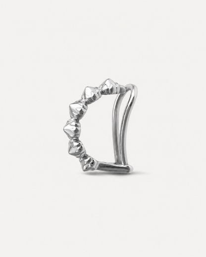Piercing Protea em Ouro  Branco 18k