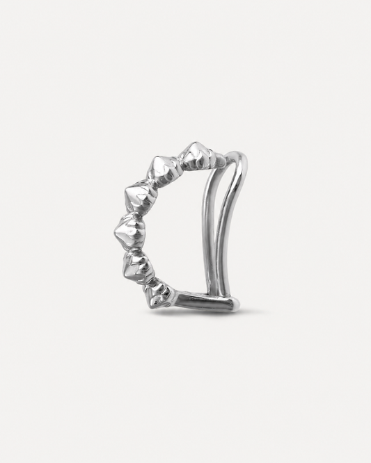 Piercing Protea em Ouro  Branco 18k